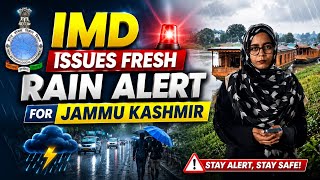 IMD Issues Fresh Rain Alert for Jammu Kashmir #weatherupdate