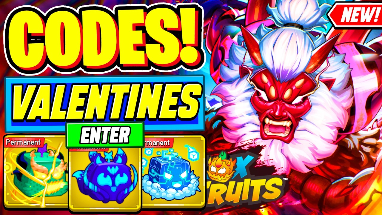 ⚠️New⚠️ ALL WORKING VALENTINES UPDATE CODES For Blox Fruits 2026 - Roblox Blox Fruits Codes 2026