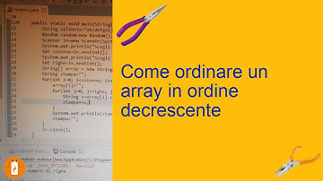 Come ordinare un array in ordine decrescente