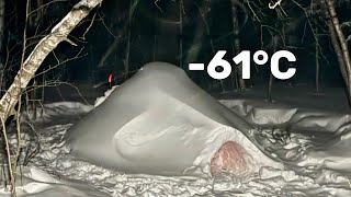 Download Lagu 2 Days Solo WINTER CAMPING in the Mountains | IGLOO Shelter \u0026 Wood Stove in Deep Snow MP3