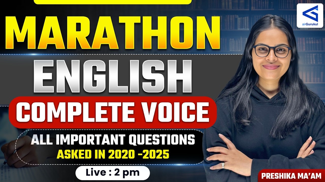 Complete English Marathon Class 2026 | One Shot | Score Booster Session | #airgurukul – airGurukul