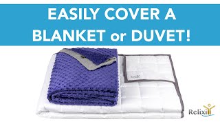 How To Tie A Weighted Blanket Cover | Duvet Trick