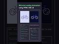 Bicycle loading  animation using #html  #and  #css or #javascript  #viralvideo  #etc 🚲❤️