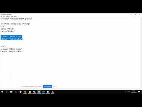 Reverse string using Javascript-coding interview question
