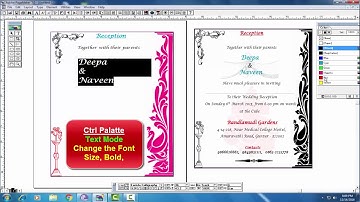 Creating Wedding card  in Page Maker Project 8www computersadda com
