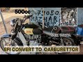 ROYAL ENFIELD 500CC EFI CONVERT TO CARBURETTOR 👍 #bs6expertmechanic