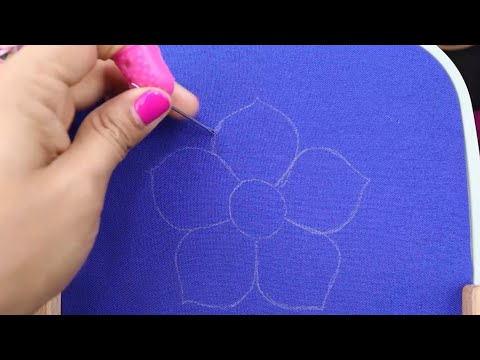 BORDADO DE FLORES CON PÉTALOS RELLENOS | HAND EMBROIDERY EASY STITCH UNIQUE DESIG