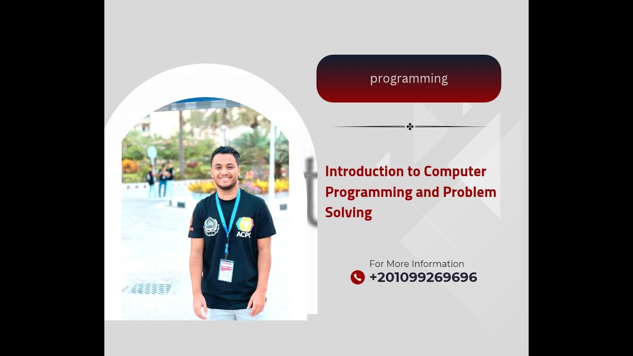 00 -Introduction to Computer Programming and Problem Solving - YouTube