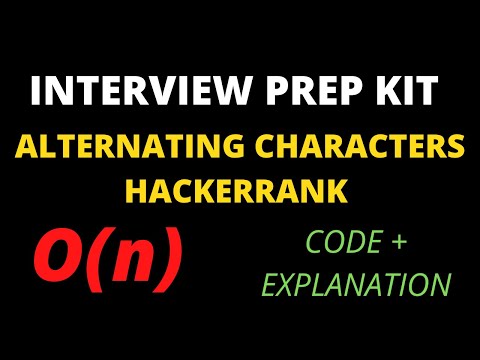 Alternating characters hackerrank