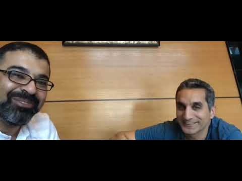 لقاء محمود مهدي مع باسم يوسف من مهرجان دبي 2016 FilmGamed