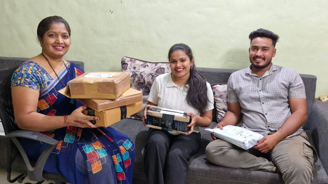 एवढे सारे गिफ्ट 🎁 जावयांनी आणले माझ्यासाठी..😯आज खूप छान वस्तू भेटल्या..😍