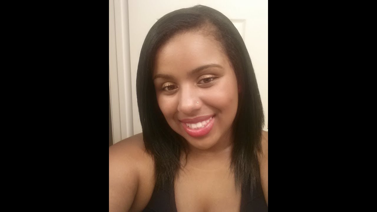 How to wrap / maintain straight hair at night - YouTube