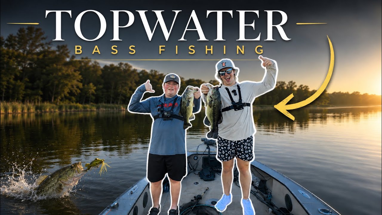 FROG FISHING MADNESS | GIANT TOPWATER BASS FISHING