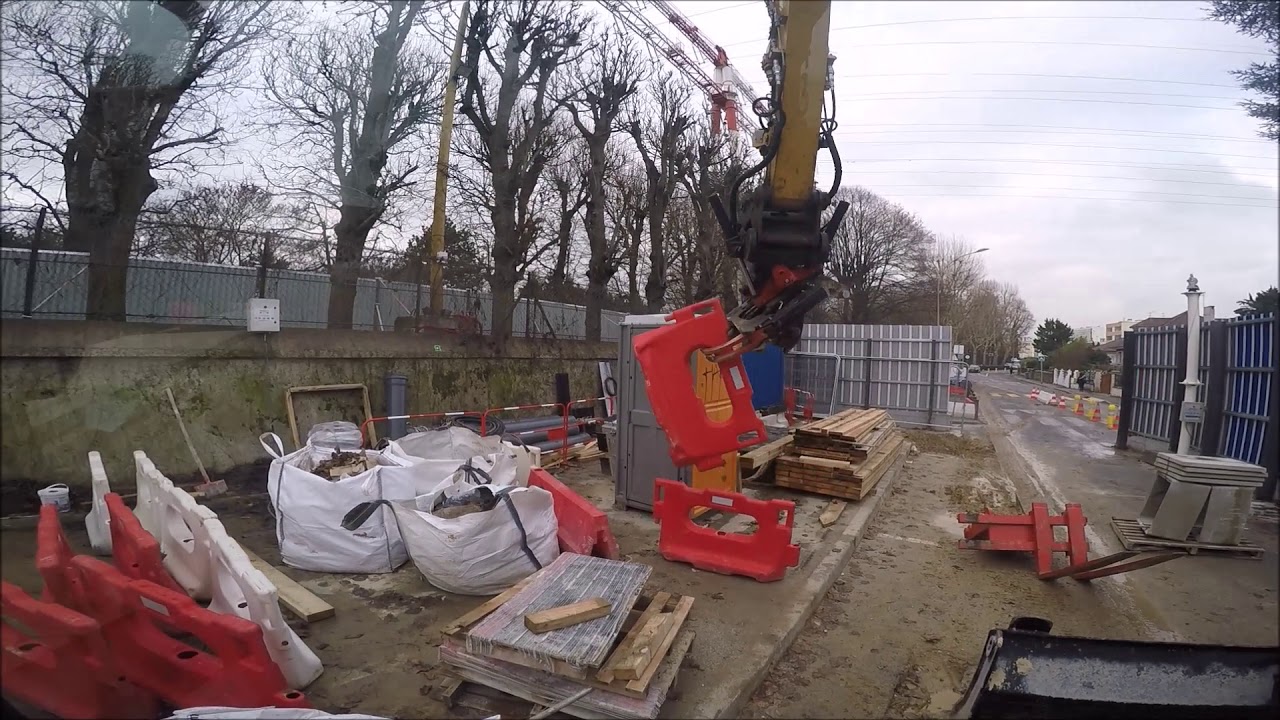 CAT M315F with Rototilt R4 at work - Cab view - GoPro HERO4+