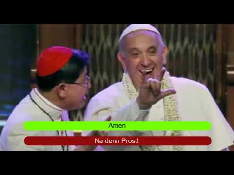 Papst im Vatikan hält Gebet   Zu wem beten sie wirklich ?