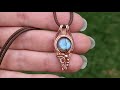 Round Mini Pendant with Cabochon Wire Wrapping Tutorial