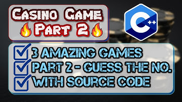 Amazing C++ Project for Beginners | The Casino Game |3 Games In One| Source_Code in description| Pt2