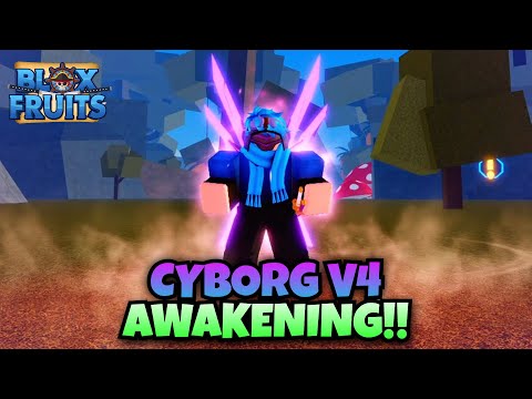 FINALLY AWAKENING MY CYBORG RACE TO V4!! (Blox Fruits) 