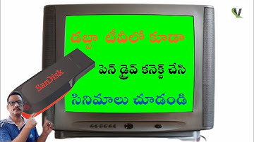 How to connect pendrive to any tv .