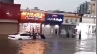 storm and flooding in taif saudi arabia july 24 2020