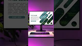 Cool PowerPoint Title Slide Design #creativeslides #ppt #powerpointslideshow