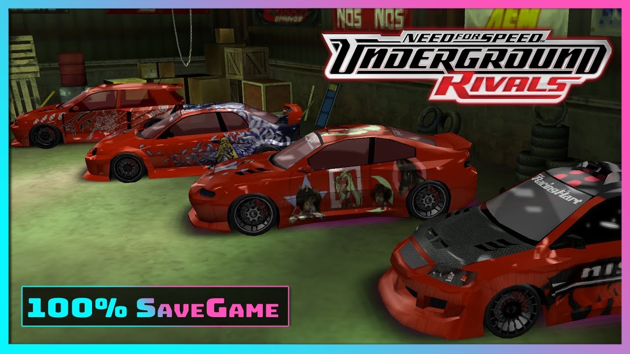 100% SaveGame] 📥 Need For Speed Underground Rivals PSP - all successes +  all cars max 