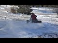 Honda 400ex snow donuts