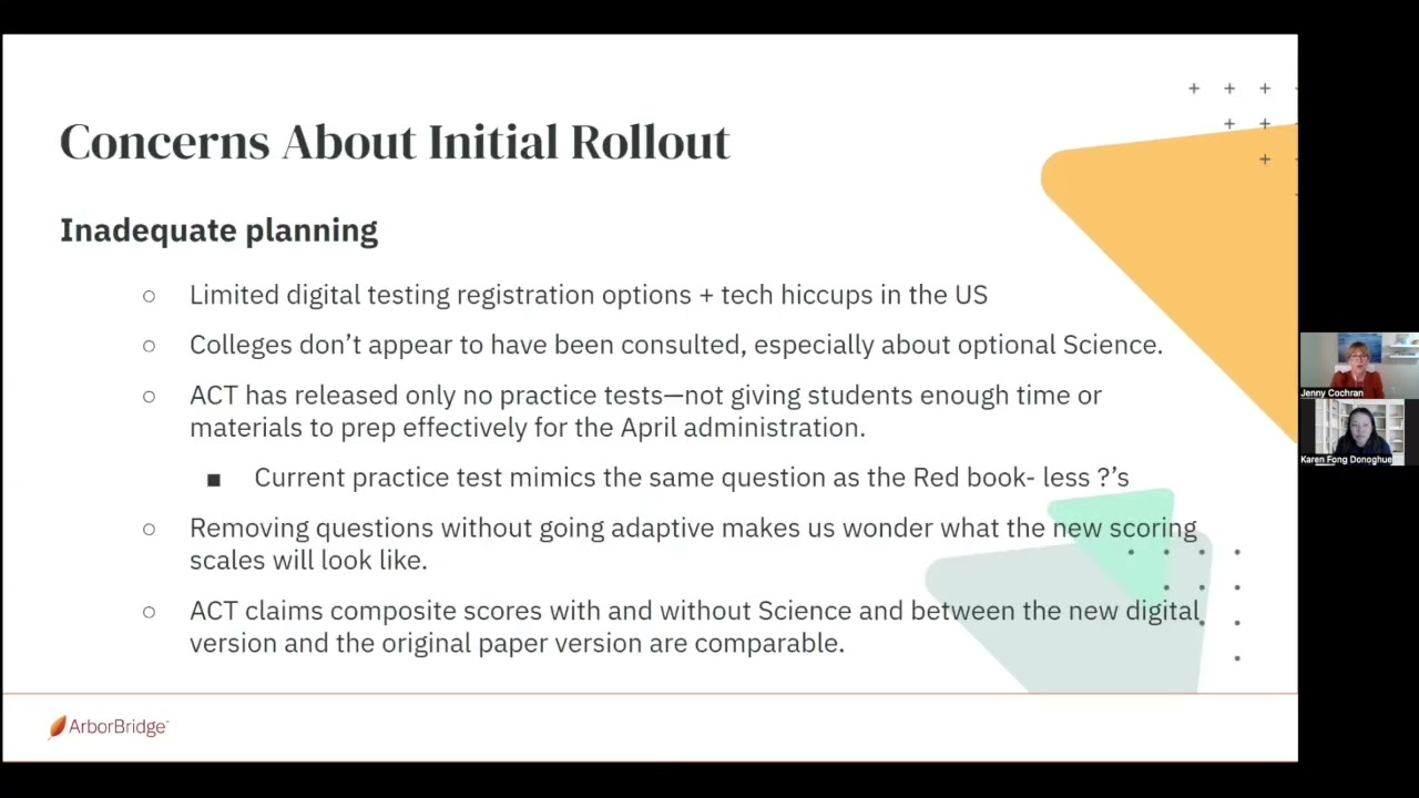 College Testing Spring 2026 Update