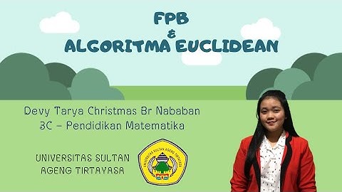 Teori Bilangan - FPB & Algoritma Euclidean