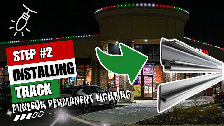 Installing Track for Minleon Permanent Lighting