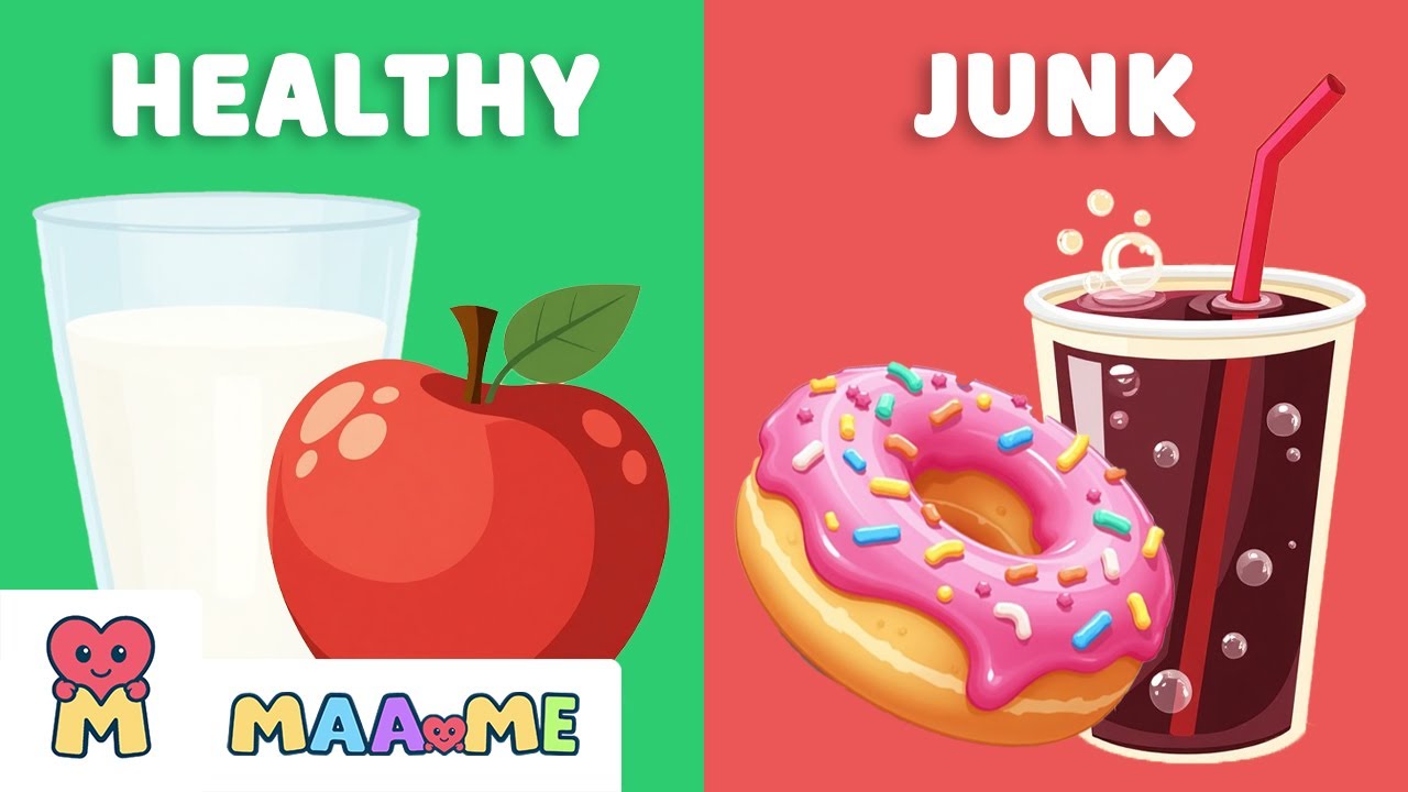 Healthy or Junk Food? Fun Food Quiz for Kids 🍎 - YouTube