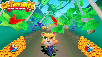 Cat Runner Decoration Home - Cat Forest Run (Android, iOS Gameplay #1)