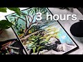 Asmr 3 hours of drawing with pastels triggering sounds no talking