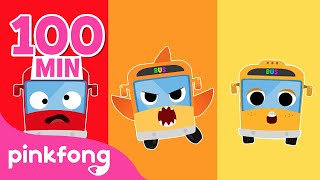 Baby Shark Color Bus Songs Compilation Car, Bus, Police Songs For Kids Pinkfong Baby Shark