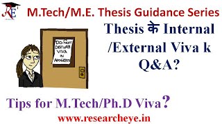 Tips for MTech / ME / PhD Internal and External Viva Q & A