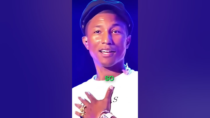 Pharrell Williams, stunned by crowd sing his song.