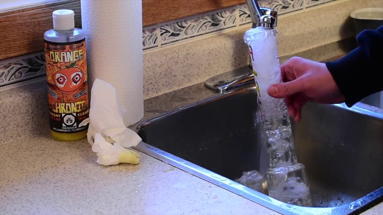 Get your glass CLEAN AS NEW each time Orange Chronic Cleaner