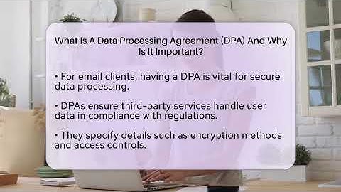What Is A Data Processing Agreement (DPA) And Why Is It Important? - TheEmailToolbox.com