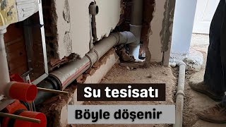 Çatı katına tadilat yapıp sıfırdan su tesisatını yeniledik