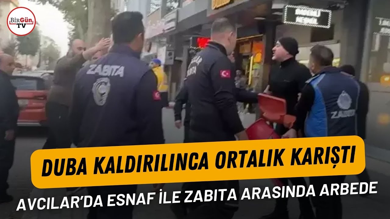 Duba kaldırılınca ortalık karıştı: Avcılar’da esnaf ile zabıta arasında arbede