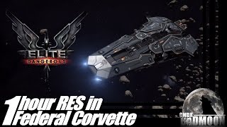 Elite Dangerous : 1 Hour RES in Federal Corvette