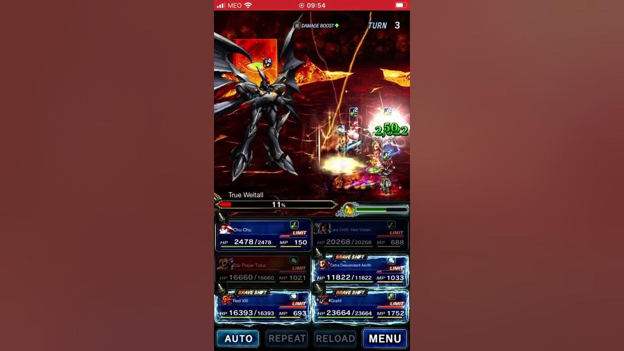 [FFBE] World of Visions Xenogears True Weltall damage cap YouTube