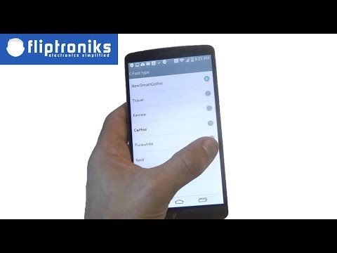 LG G3: How To Change Fonts - Fliptroniks.com