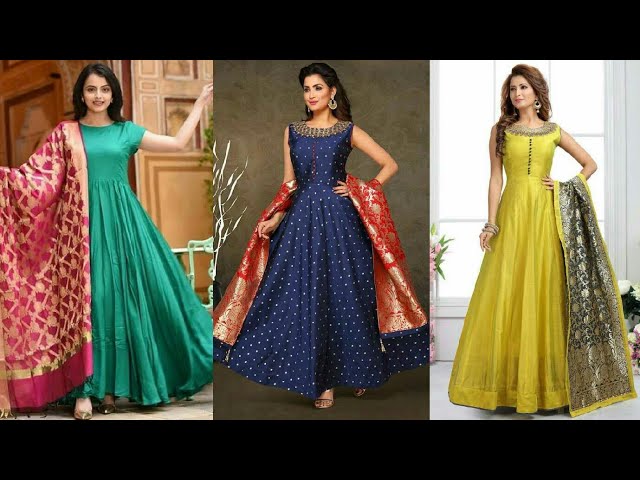 Pin by ancy jomy on gown | Gown party wear, Indian long dress, Silk anarkali  suits