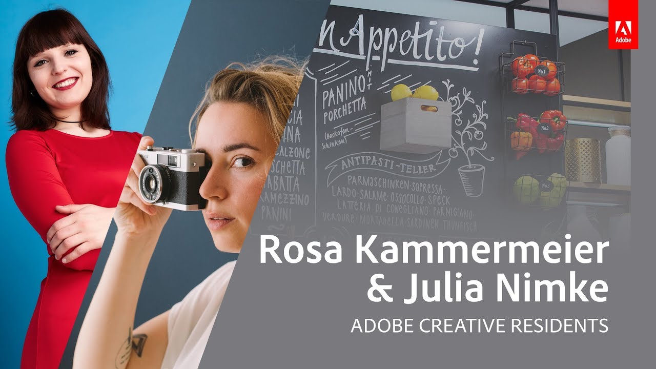 Live Grafikdesign & Fotografie mit Julia Nimke und Rosa Kammermeier - Adobe Live 2/3
