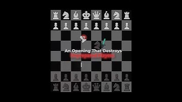 An Opening that Destroys Unprepared Players In Chess. #chess #shorts #edit