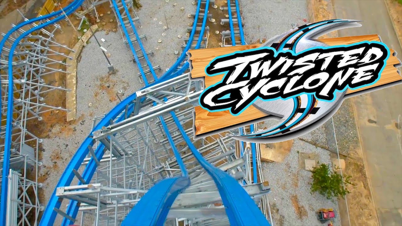 Twisted Cyclone Roller Coaster Front Seat REAL OFFICIAL POV Six Flags