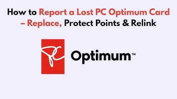 How to Report a Lost PC Optimum Card – Replace, Protect Points & Relink
