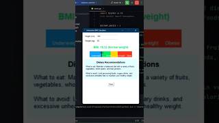 BMI Calculator made with Python 🧑‍💻#codewithme #codingtutorial #pythonforbeginners #python #coding