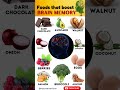 foods that boost brain Memory. #food #memory